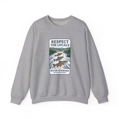 Respect the Locals River Steward Sweatshirt | Vintage National Park Wildlife