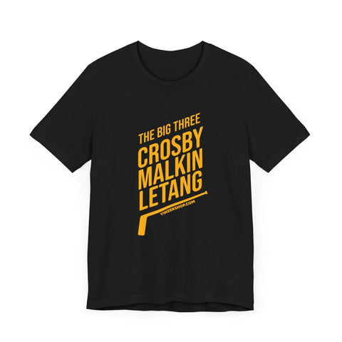 The Big Three - Crosby, Malkin, Letang - Hockey - SHORT SLEEVE TEE