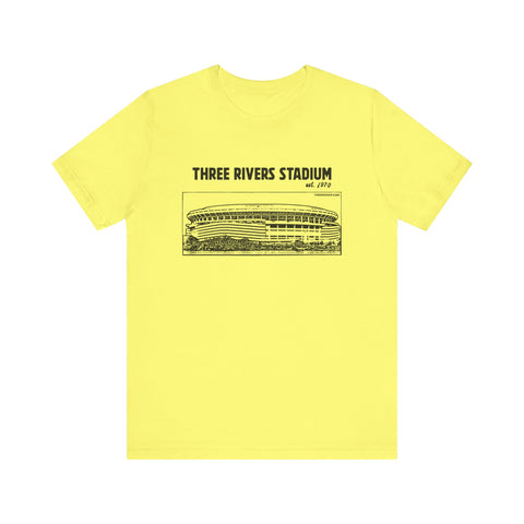 Three Rivers Stadium - 1970 - Retro Schematic - Short Sleeve Tee