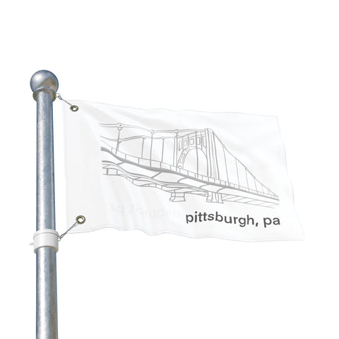 Clemente Bridge - Double Sided Flag