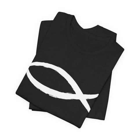 Christianity Fish Symbol - Unisex Jersey Short Sleeve Tee