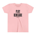 Play Renegade Distressed Graphic - Youth Short Sleeve Tee Kids clothes Printify Pink S