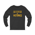 I'm a Fan of Victories - Tomlin Quote - Long Sleeve Tee Long-sleeve Printify XS Dark Grey Heather 