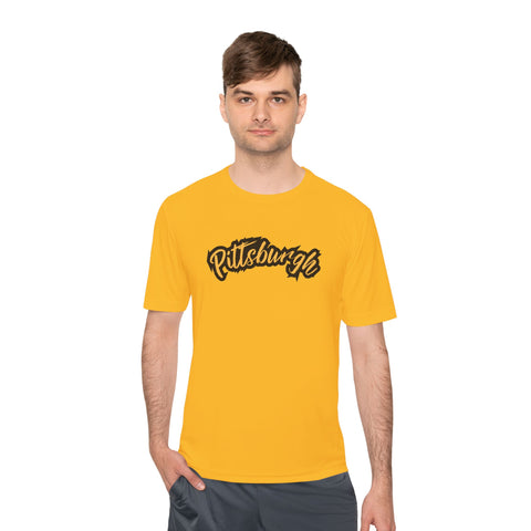 Pittsburgh Grunge - Sport-Tek Unisex Moisture Wicking Tee