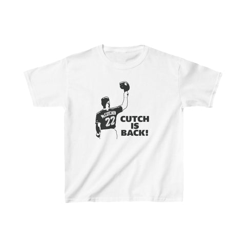 Cutch is Back Kids Heavy Cotton™ Tee Kids clothes Printify White XS 