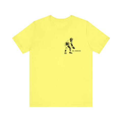 Bill Madlock Legend T-Shirt - GRAPHIC ON BACK - Unisex bella+canvas 3001 Short Sleeve Tee T-Shirt Printify Yellow S 