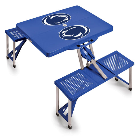 Penn State Nittany Lions - Picnic Table Portable Folding Table with Seats  Picnic Time Family of Brands   