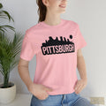 Pittsburgh Bold Skyline T-Shirt  - Unisex bella+canvas 3001 T-Shirt Printify   