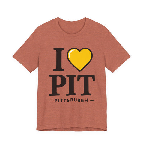 I Heart PIT - Unisex Jersey Short Sleeve Tee