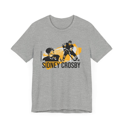 Sidney Crosby Pittsburgh Headliner Series T-Shirt - Unisex bella+canvas 3001 Short Sleeve Tee T-Shirt Printify Athletic Heather S