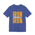 Iron Sharpens Iron - Proverbs 27:17 - Short sleeve T-shirt T-Shirt Printify Heather True Royal XS 