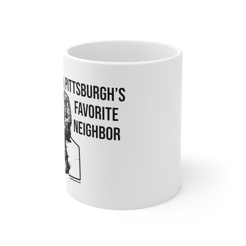 Pittsburgh's Favorite Neighbor  - Pittsburgh Coffee Ceramic Mug 11oz Mug Printify   