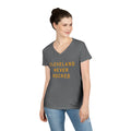 Cleveland Never Rocked - Ladies' V-Neck T-Shirt V-neck Printify