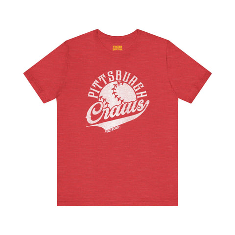 Pittsburgh Craws - Pittsburgh Crawfords - Retro Baseball - Short Sleeve Tee T-Shirt Printify Heather Red S 