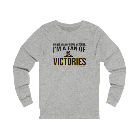 I'm a Fan of Victories - Tomlin Quote - Long Sleeve Tee Long-sleeve Printify XS Athletic Heather 