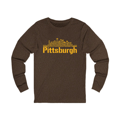 Pittsburgh Football Team Names - Unisex Long Sleeve Tee