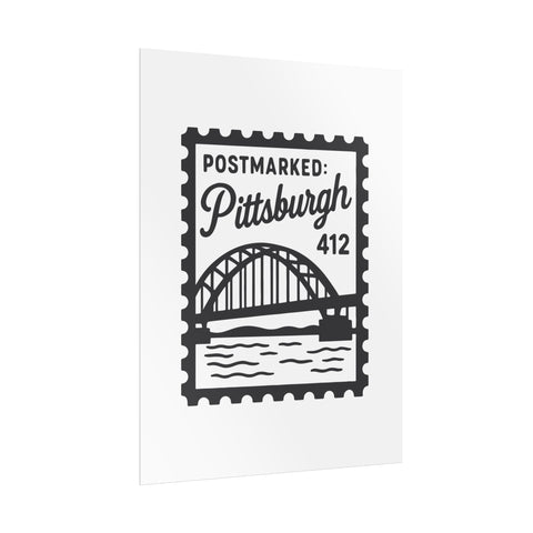 Vintage Pittsburgh Poster – Rolled Art Print on Archival Fine Art Paper