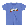 Pittsburgh Retro Graphic - Youth Short Sleeve Tee Kids clothes Printify Heather Columbia Blue S