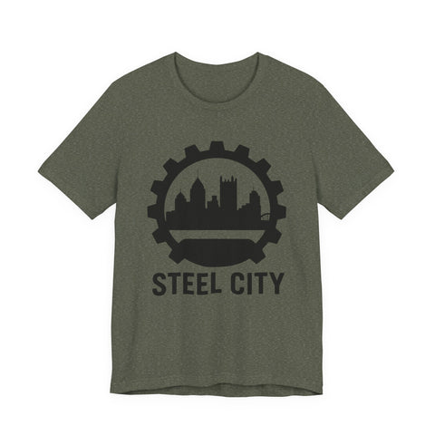 Steel City Gear Skyline - Unisex Jersey Short Sleeve Tee