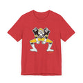 Pittsburgh Football Linebacker Cartoon -  Short Sleeve Tee T-Shirt Printify Heather Red XS 