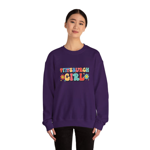 Pittsburgh Girl Retro Heavy Blend™ Crewneck Sweatshirt
