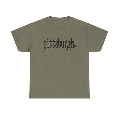 Pittsburgh Typewriter Unisex Heavy Cotton Tee