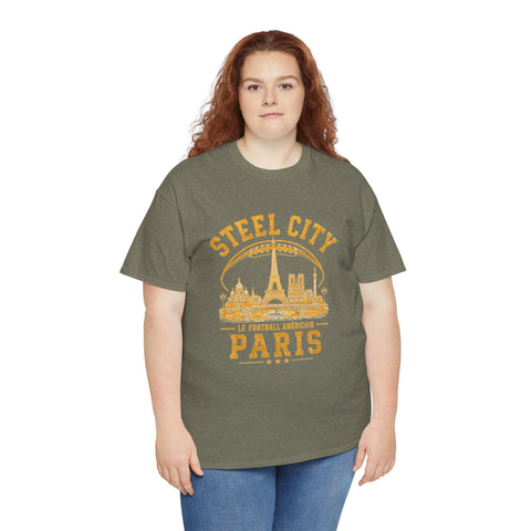 Pittsburgh Steel City Paris 2026 - Unisex Heavy Cotton Tee