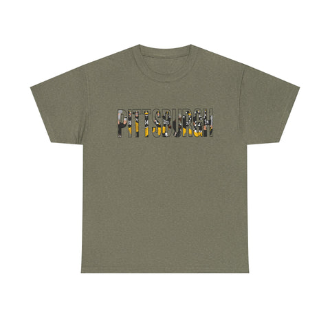 Pittsburgh Football Players - Unisex Heavy Cotton Tee