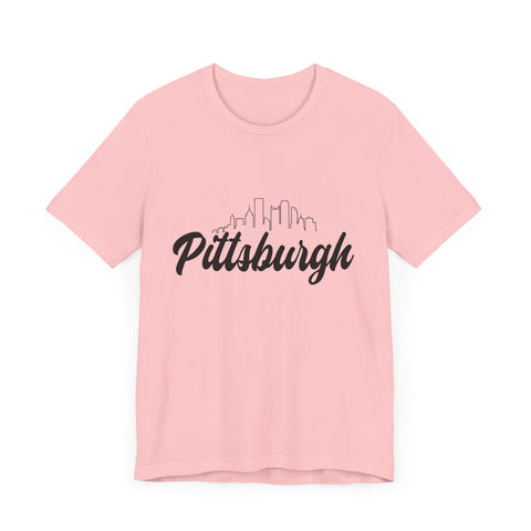 Pittsburgh Skyline T-Shirt  - Unisex bella+canvas 3001 Jersey Short Sleeve Tee