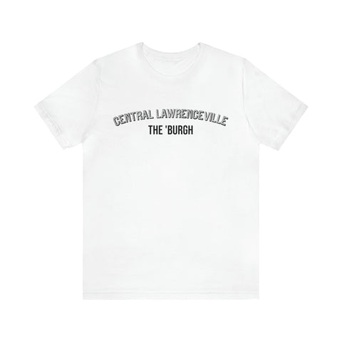 Central Lawrenceville  - The Burgh Neighborhood Series - Unisex Jersey Short Sleeve Tee T-Shirt Printify White S 