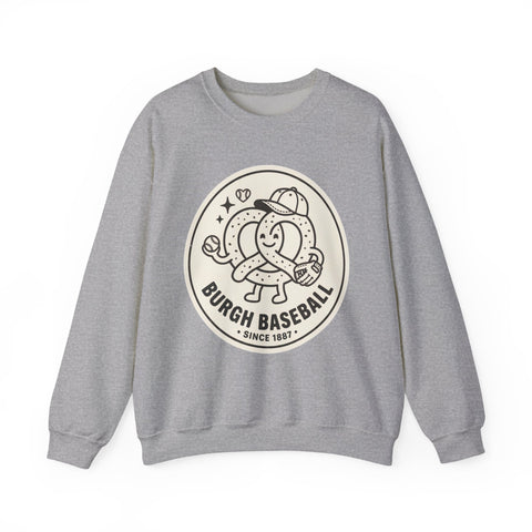 Burgh Baseball Round Logo Crewneck, Pittsburgh Pride | Local Baseball Apparel