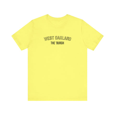 West Oakland - The Burgh Neighborhood Series - Unisex Jersey Short Sleeve Tee T-Shirt Printify Yellow S