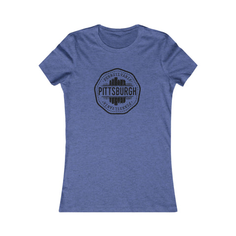 Pittsburgh Vintage Stamp - Women's Favorite Tee