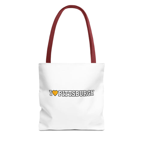 Pittsburgh Love Tote Bag — I  Pittsburgh Canvas Tote