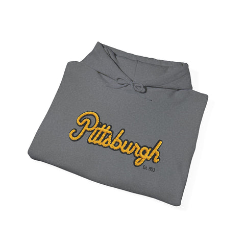 Pittsburgh Faux Embroidery Unisex Heavy Blend™ Hooded Sweatshirt