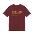 Pittsburghese Definition Series - Gum Bands - Short Sleeve Tee T-Shirt Printify Heather Cardinal XS