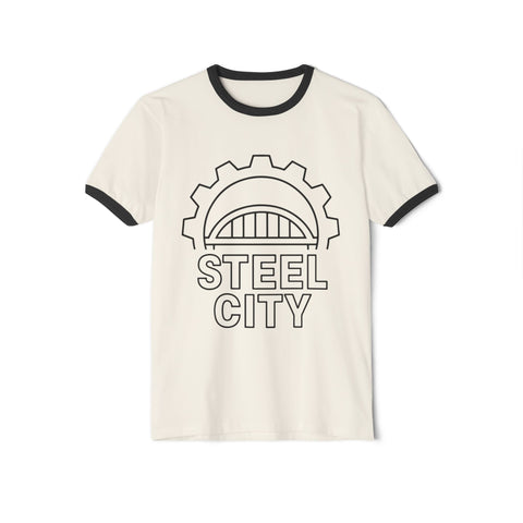 Steel City Gear - Unisex Cotton Ringer T-Shirt
