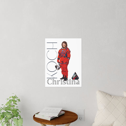 Astronaut Christina Koch Portrait Wall Decal
