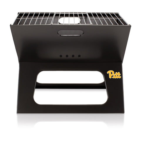 Pittsburgh Panthers - X-Grill Portable Charcoal BBQ Grill  Picnic Time Family of Brands Black  