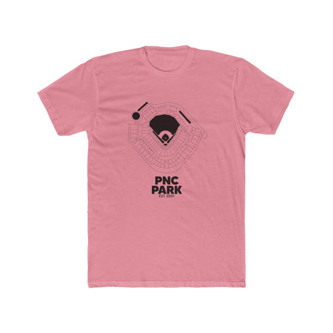 Pittsburgh PNC Park Cotton Crew Tee T-Shirt Printify Solid Light Pink S 