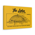 The Igloo - 1961 - Civic Arena - Retro Schematic - Canvas Gallery Wrap Wall Art Canvas Printify