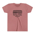 Never Forget Pittsburgh Three River Stadium - Youth Short Sleeve Tee Kids clothes Printify Heather Mauve S