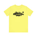 Pittsburgh Splash Skyline T-Shirt  - Unisex bella+canvas 3001 T-Shirt Printify Yellow S 