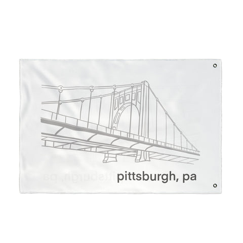 Clemente Bridge - Double Sided Flag