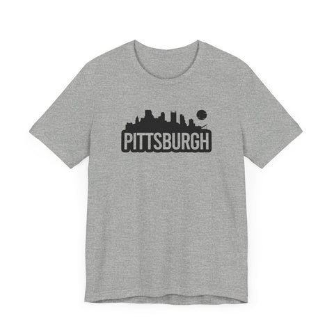 Pittsburgh Bold Skyline T-Shirt  - Unisex bella+canvas 3001 T-Shirt Printify   