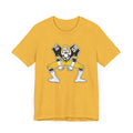 Pittsburgh Football Linebacker Cartoon -  Short Sleeve Tee T-Shirt Printify Heather Yellow Gold XS 