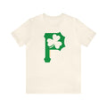 St. Patty's Day Shamrock - P for Pittsburgh Series  - Short Sleeve Shirt T-Shirt Printify Natural S 