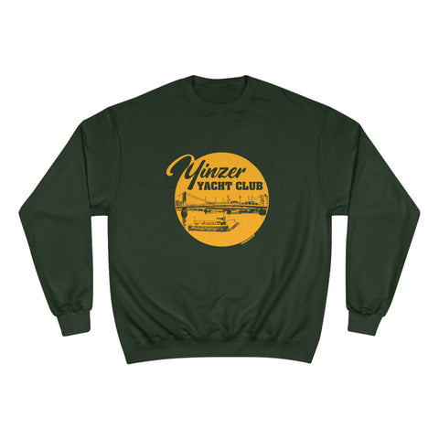 Yinzer Yacht Club - Champion Sweatshirt Sweatshirt Printify Dark Green S