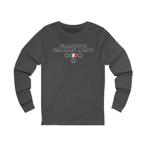 Franco's Italian Army - Unisex bella+canvas 3501 Long Sleeve Tee Long-sleeve Printify S Asphalt