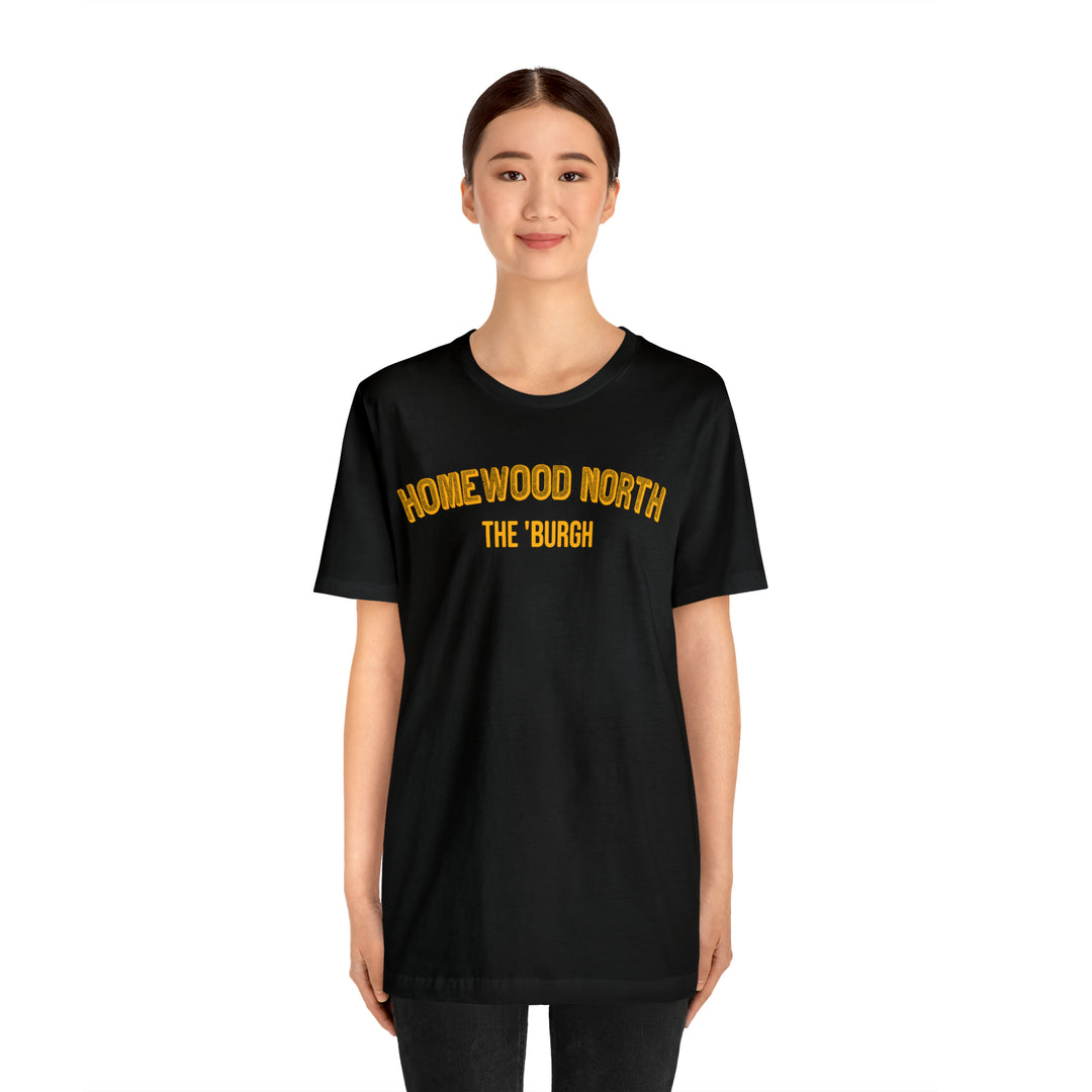 Homewood North  - The Burgh Neighborhood Series - Unisex Jersey Short Sleeve Tee T-Shirt Printify   